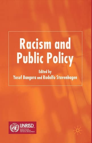 Stock image for Racism and Public Policy for sale by THE SAINT BOOKSTORE