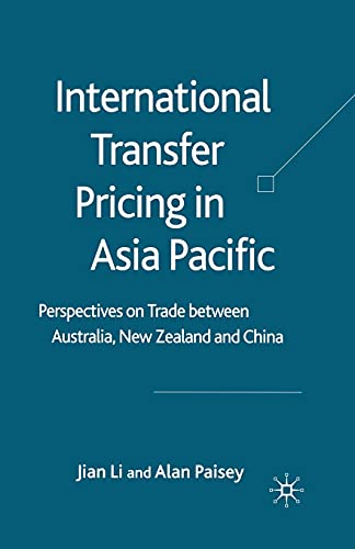 9781349543083: International Transfer Pricing in Asia Pacific: Perspectives on Trade Between Australia, New Zealand and China