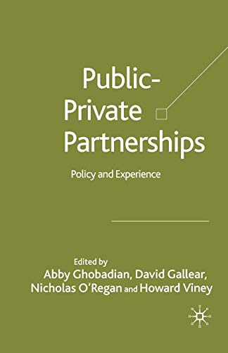 Stock image for Private-Public Partnerships: Policy and Experience for sale by Lucky's Textbooks
