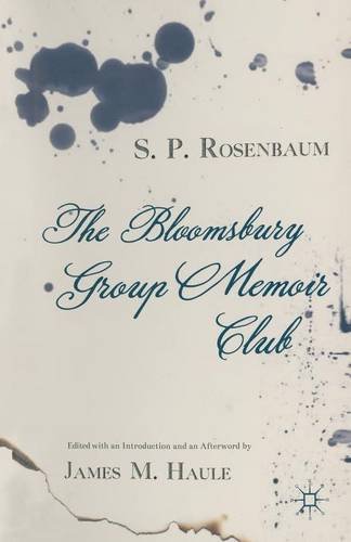 9781349999958: The Bloomsbury Group Memoir Club