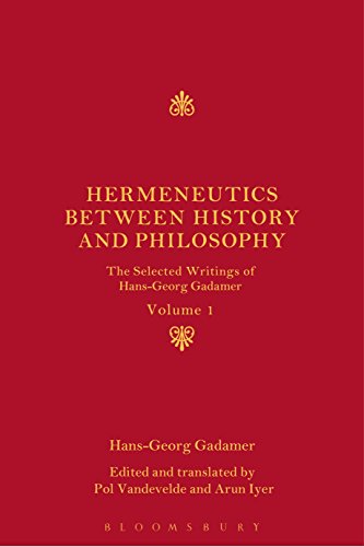 Stock image for Hermeneutics between History and Philosophy: The Selected Writings of Hans-Georg Gadamer for sale by Book Deals