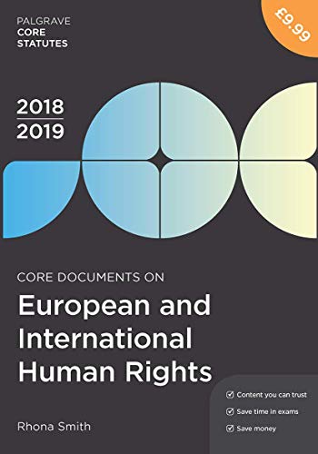Beispielbild fr Core Documents on European and International Human Rights, 2018-19 zum Verkauf von Blackwell's