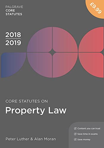 9781352003444: Core Statutes on Property Law 2018-19 (Macmillan Core Statutes)