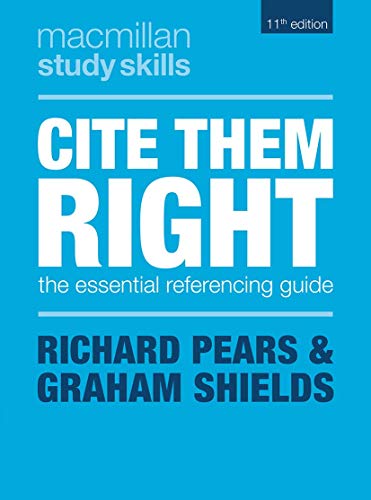 Stock image for Cite Them Right (Macmillan Study Skills) for sale by Goldstone Books