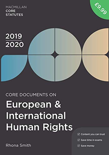 Beispielbild fr Core Documents on European and International Human Rights, 2019-20 zum Verkauf von Blackwell's