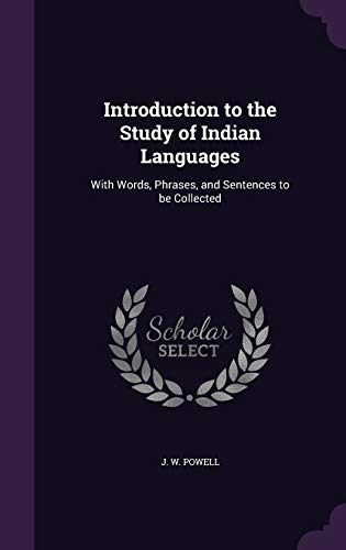 9781354479315: Introduction to the Study of Indian Languages: With Words, Phrases, and Sentences to be Collected