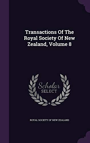 9781354556924: Transactions of the Royal Society of New Zealand, Volume 8