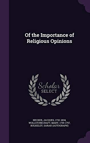 9781355002819: Of the Importance of Religious Opinions