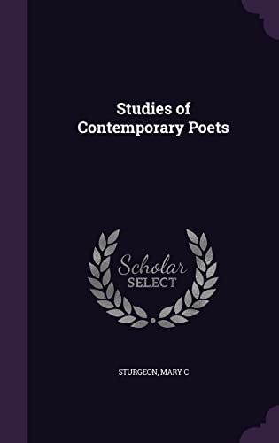 9781355008330: Studies of Contemporary Poets