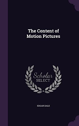 9781355220732: The Content of Motion Pictures