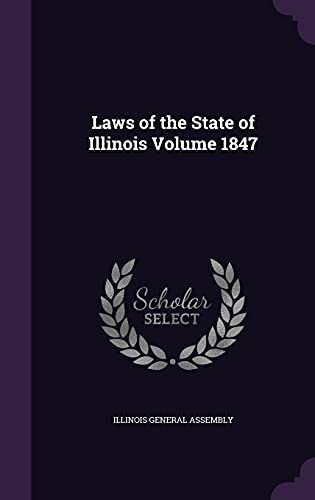 9781355538134: Laws of the State of Illinois Volume 1847