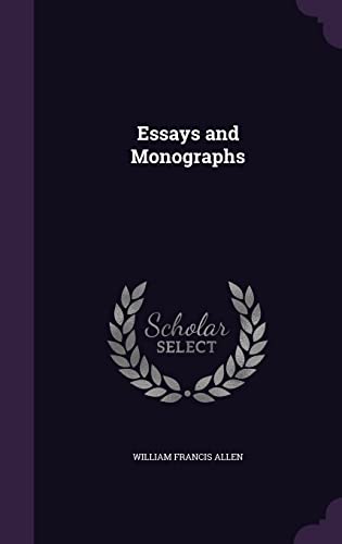 9781355757276: Essays and Monographs