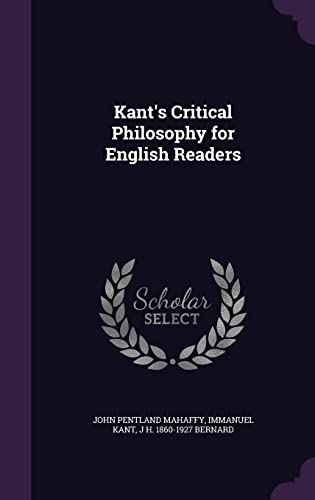 9781355859246: Kant's Critical Philosophy for English Readers