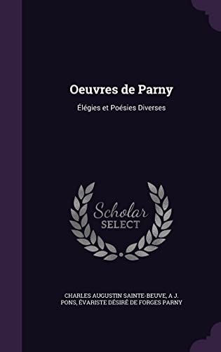 9781356121199: Oeuvres de Parny: lgies et Posies Diverses