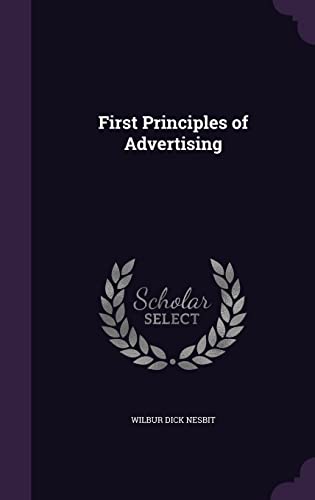 9781356770403: First Principles of Advertising