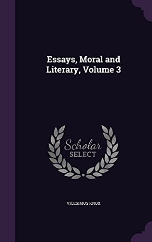 9781357080549: Essays, Moral and Literary, Volume 3