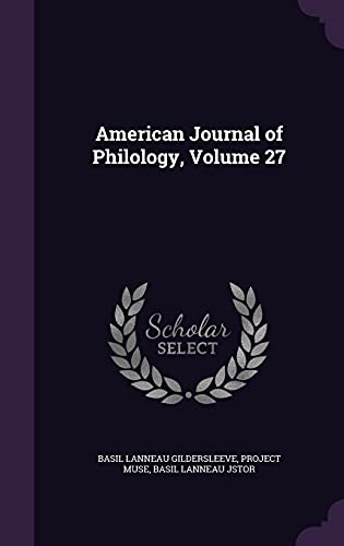 9781357242299: American Journal of Philology, Volume 27