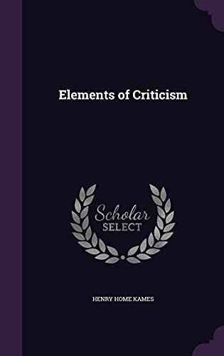 9781357324032: Elements of Criticism