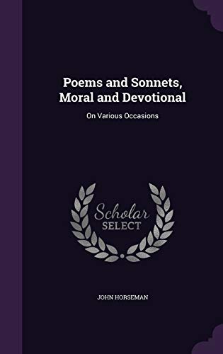 9781357749637: Poems and Sonnets, Moral and Devotional: On Various Occasions