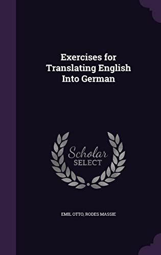 Stock image for Exercises for Translating English Into German for sale by ALLBOOKS1