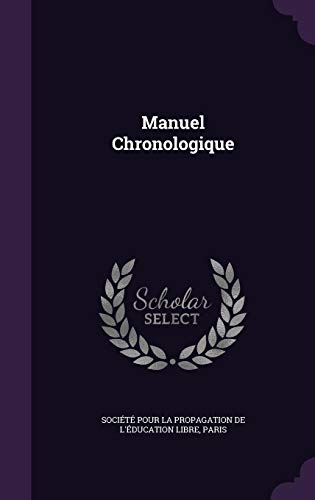 Manuel Chronologique (Hardback)