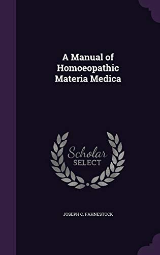 9781358668333: A Manual of Homoeopathic Materia Medica