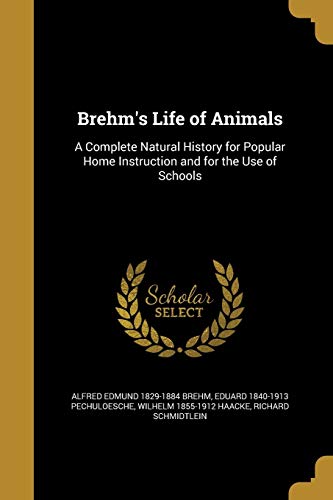 9781361233054: Brehm's Life of Animals: A Complete Natural History for Popular Home Instruction and for the Use of Schools