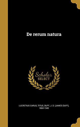 9781361770696: De rerum natura (Latin Edition)