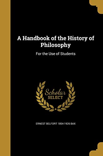 9781362645931: HANDBK OF THE HIST OF PHILOSOP: For the Use of Students