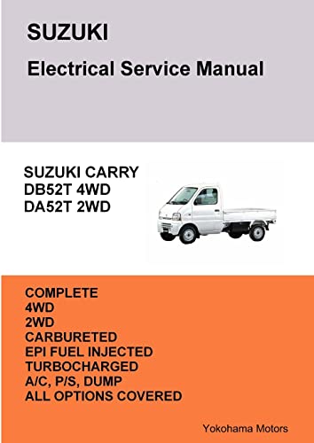 9781365934889: SUZUKI CARRY TRUCK Electrical Service Manual DB52T DA52T