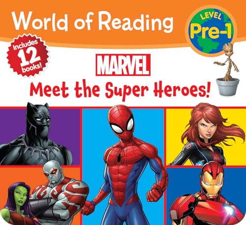 Imagen de archivo de World of Reading Marvel Meet the Super Heroes! (Pre-Level 1 Boxed Set) a la venta por Ergodebooks