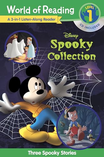 Stock image for World of Reading Disney's Spooky Collection 3-in-1 Listen-Along Reader (Level 1 Reader): 3 Scary Stories with CD! for sale by SecondSale