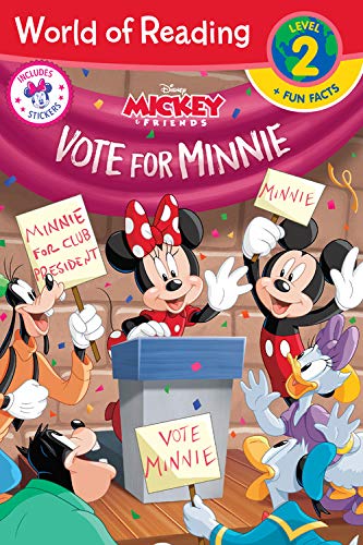 Imagen de archivo de World of Reading: Minnie Vote for Minnie (Level 2 Reader plus Fun Facts) a la venta por BooksRun