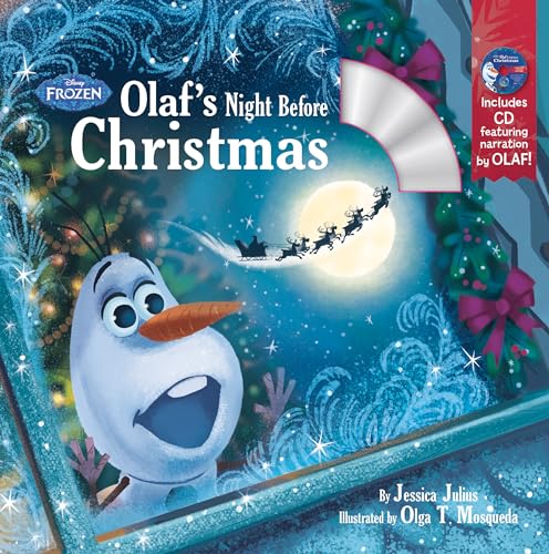 Beispielbild fr Olaf's Night Before Christmas Book & CD (Disney Frozen) zum Verkauf von WorldofBooks
