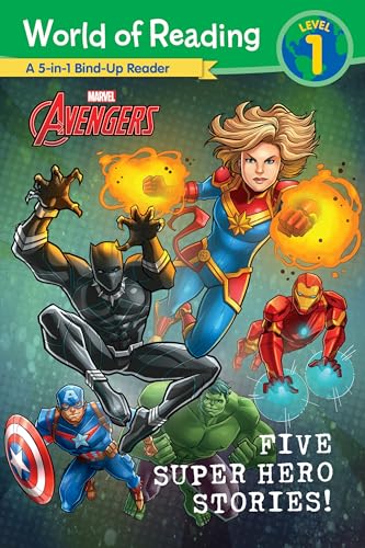 Imagen de archivo de Five Super Hero Stories! (Marvel Avengers, World of Reading Level 1) a la venta por BookOutlet