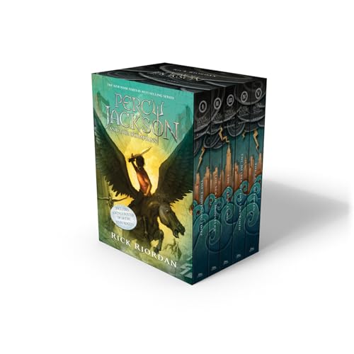 9781368098045: Percy Jackson and the Olympians 5 Book Paperback Boxed Set (w/poster)