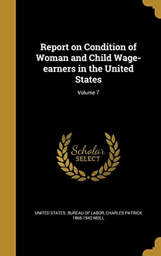 Beispielbild fr Report on Condition of Woman and Child Wage-earners in the United States; Volume 7 zum Verkauf von Buchpark