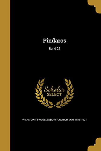 9781371879457: Pindaros; Band 22