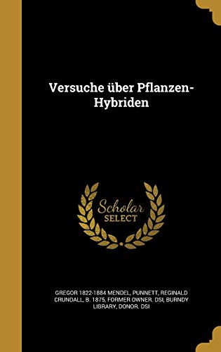 Stock image for Versuche ber Pflanzen-Hybriden (German Edition) for sale by ALLBOOKS1