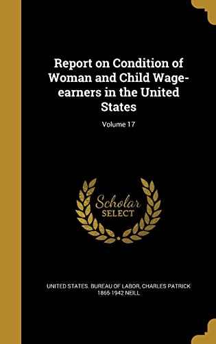 Beispielbild fr Report on Condition of Woman and Child Wage-earners in the United States; Volume 17 zum Verkauf von Buchpark