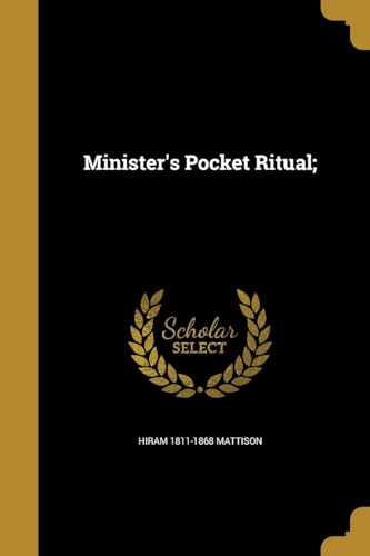 Stock image for Minister's Pocket Ritual; for sale by GF Books, Inc.