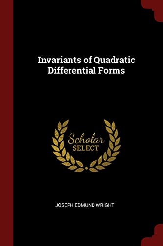 9781375417259: Invariants of Quadratic Differential Forms