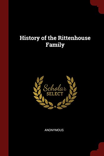 9781375553773: History of the Rittenhouse Family