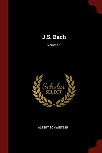 Beispielbild fr J.S. Bach; Volume 1 zum Verkauf von Books Unplugged