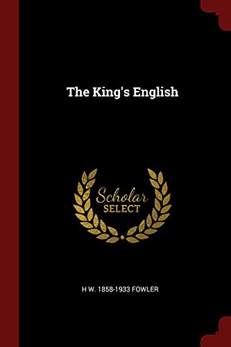 Beispielbild fr The King's English zum Verkauf von HPB-Red