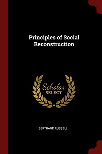 Stock image for Principles of Social Reconstruction for sale by Buchpark