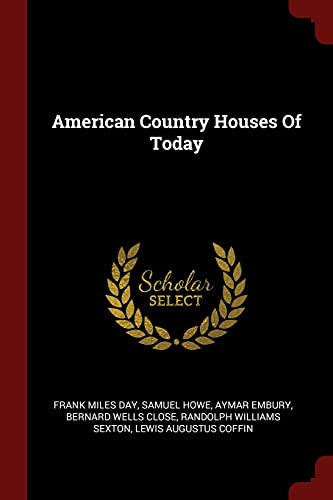 9781376178340: American Country Houses Of Today