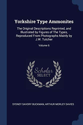 Stock image for Yorkshire Type Ammonites: The Original Descriptions Reprinted, and Illustrated by Figures of The Types, Reproduced From Photographs Mainly by J.W. Tutcher; Volume 6 [Soft Cover ] for sale by booksXpress