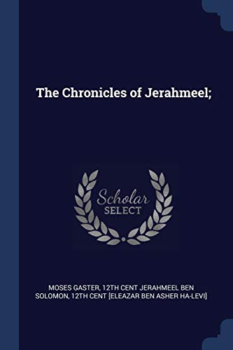9781376782554: The Chronicles of Jerahmeel;
