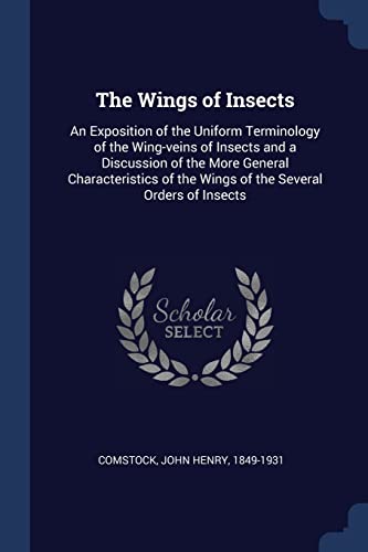 9781376933451: The Wings of Insects: An Exposition of the Uniform Terminology of the Wing-veins of Insects and a Discussion of the More General Characteristics of the Wings of the Several Orders of Insects